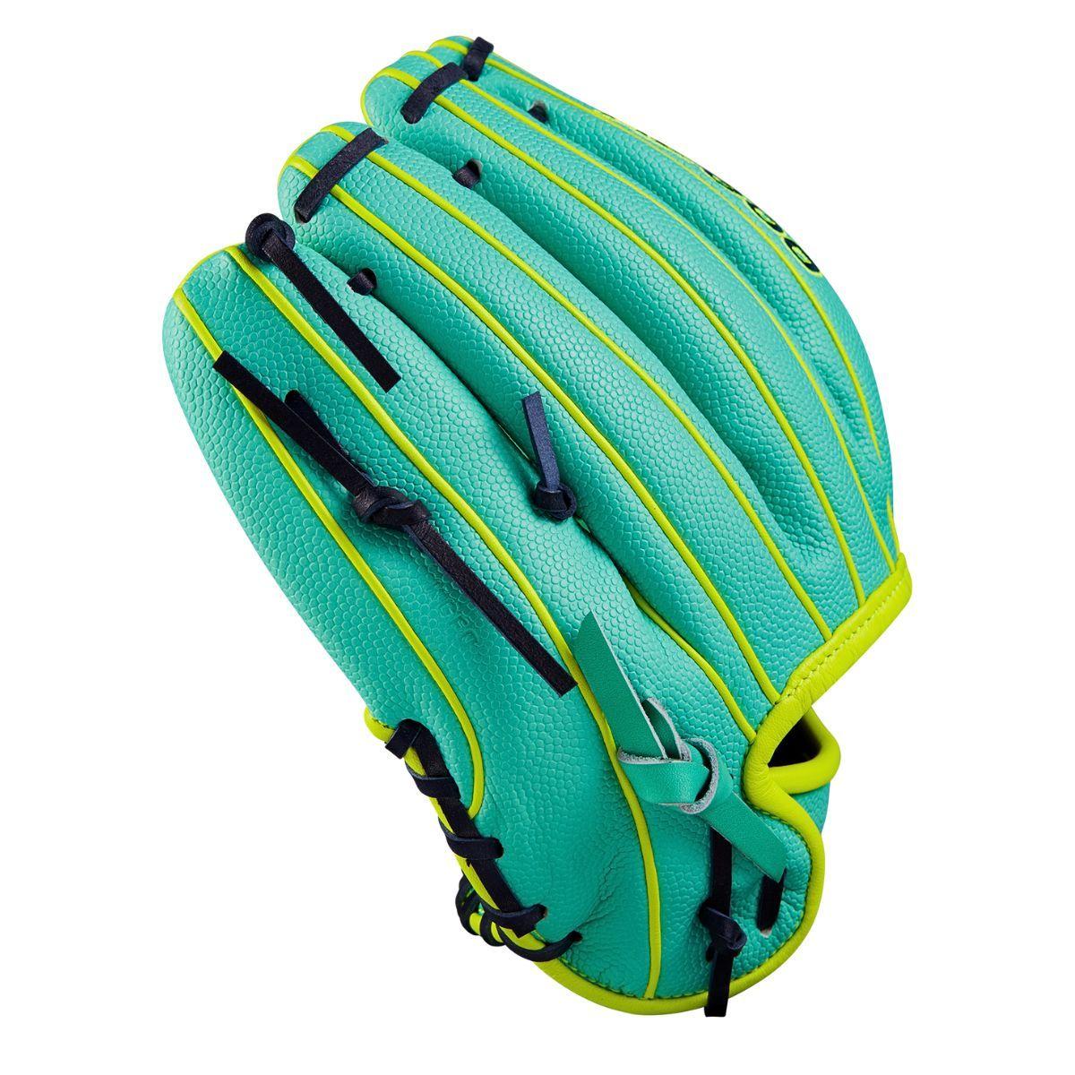Guante De Beisbol Wilson A2000 Verde Y Amarillo Neón 11.5 In Lanzador Diestro