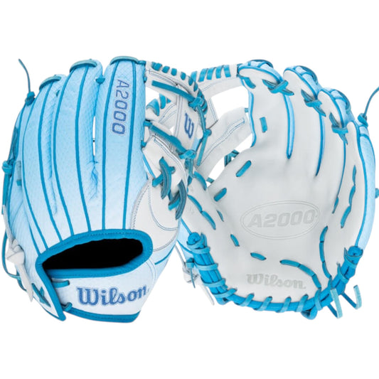 Guante De Beisbol Softbol Wilson A2000 Blanco Con Azul 12 In Lanzador Diestro