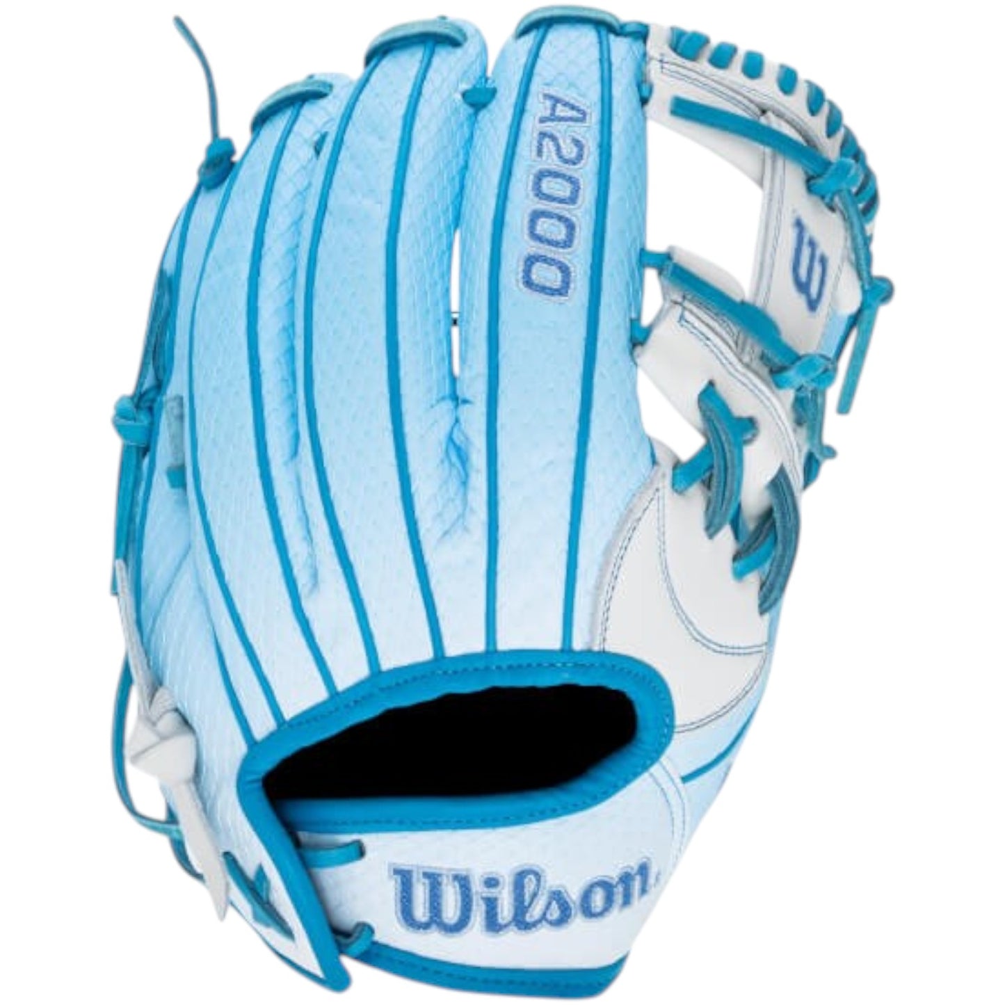 Guante De Beisbol Softbol Wilson A2000 Blanco Con Azul 12 In Lanzador Diestro